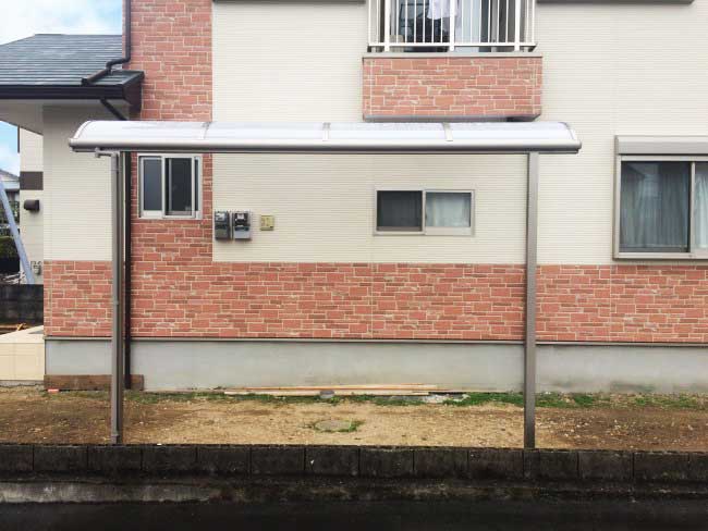テラス屋根設置後