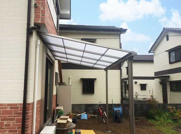 テラス屋根設置後