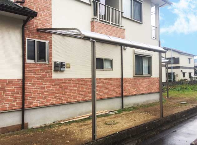 テラス屋根設置後