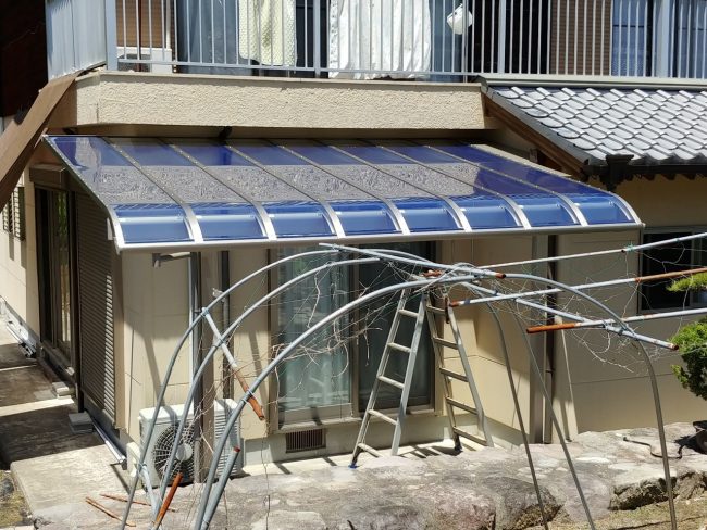 設置工事完了後のテラス屋根2