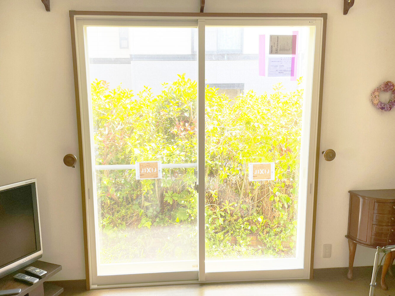【先進的窓リノベ事業2023】内窓リフォーム工事後の掃き出し窓