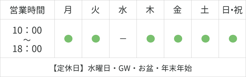 営業時間