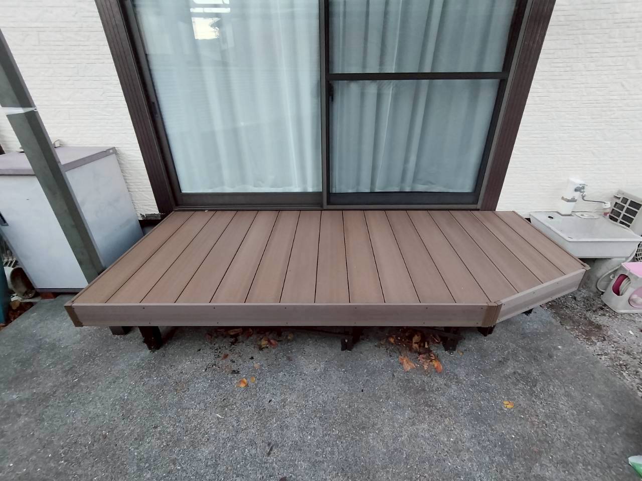 Ａ様邸デッキ完成画像１