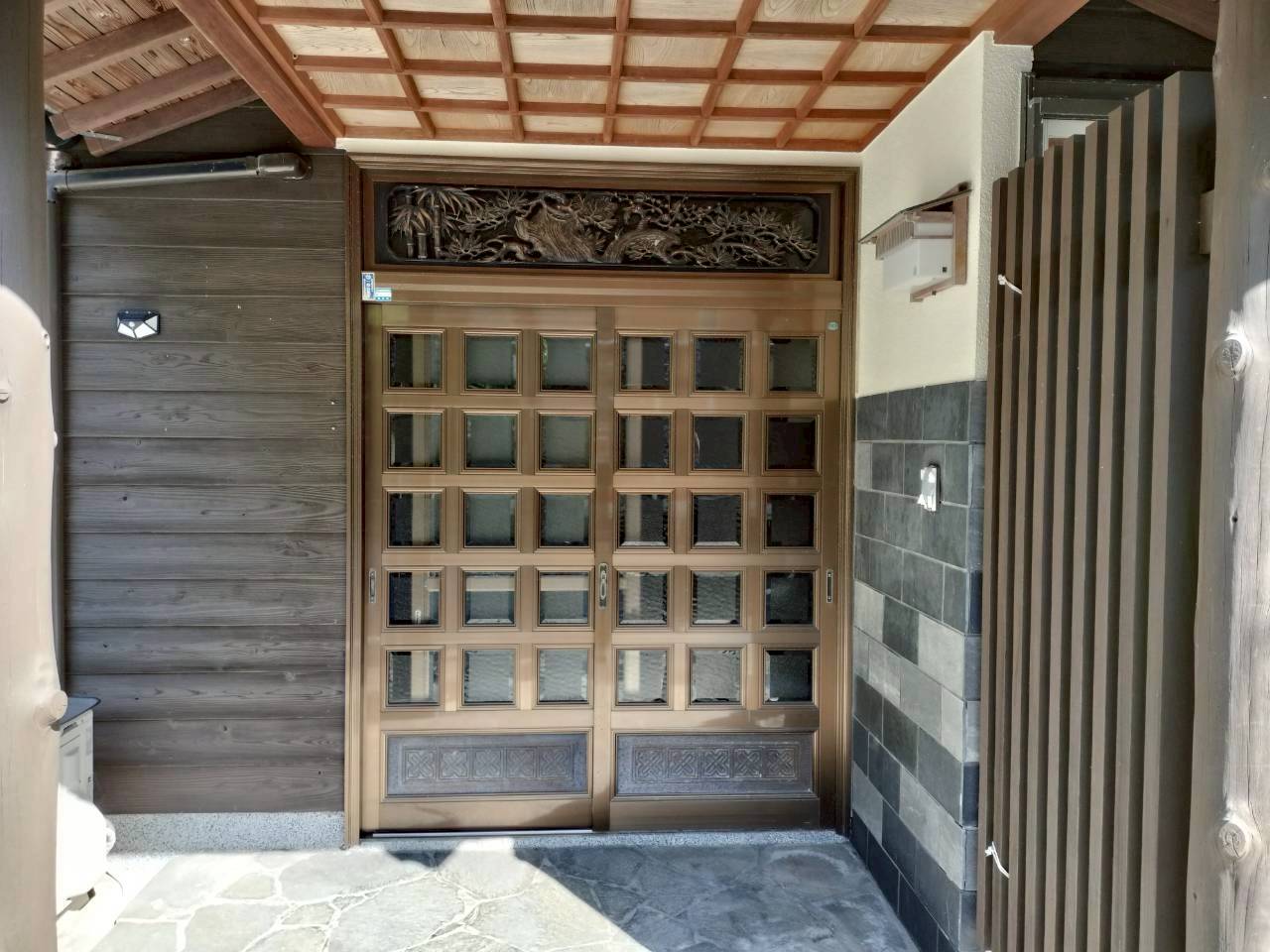 玄関引戸リフォーム前