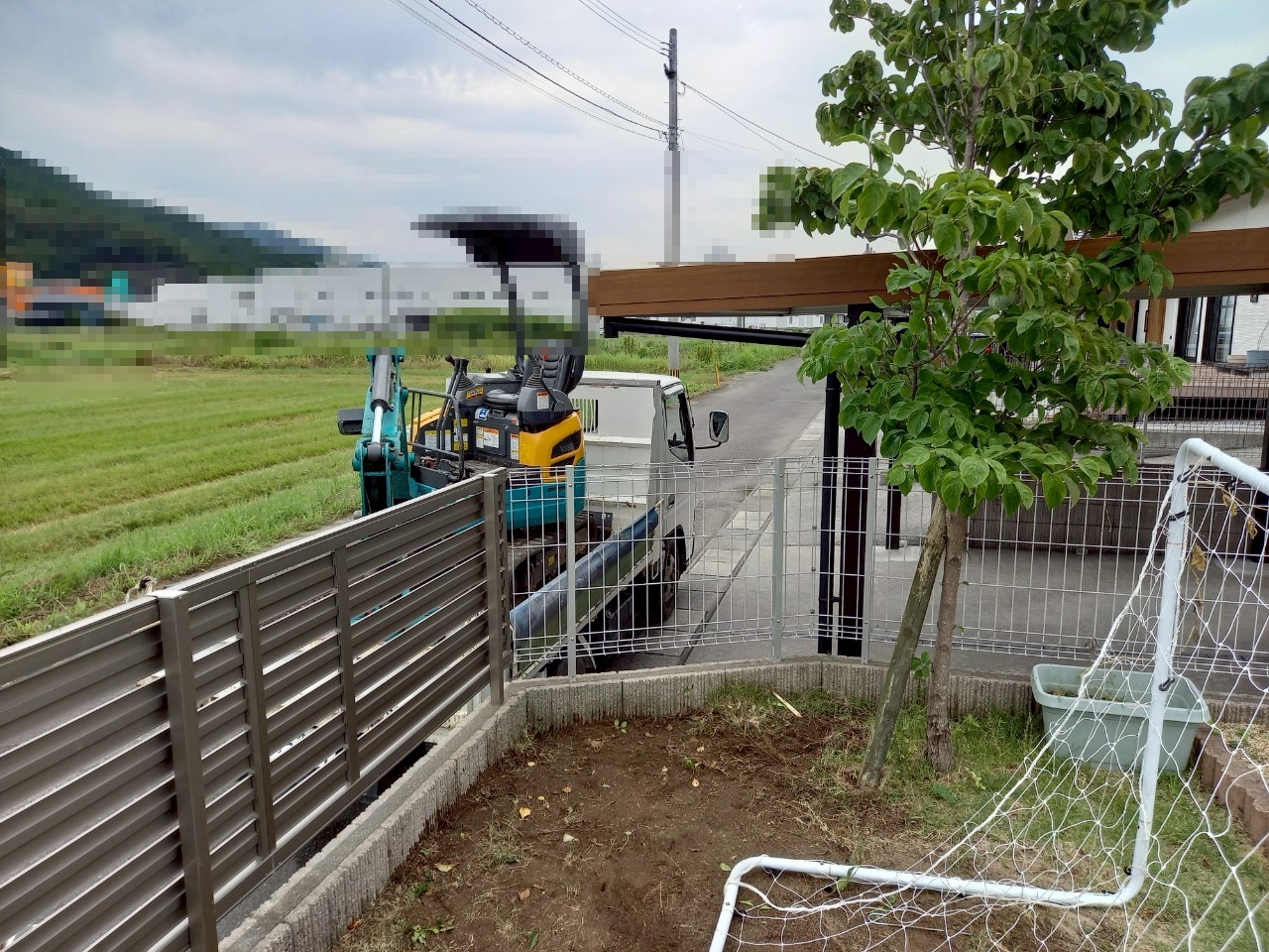 植栽伐根後画像